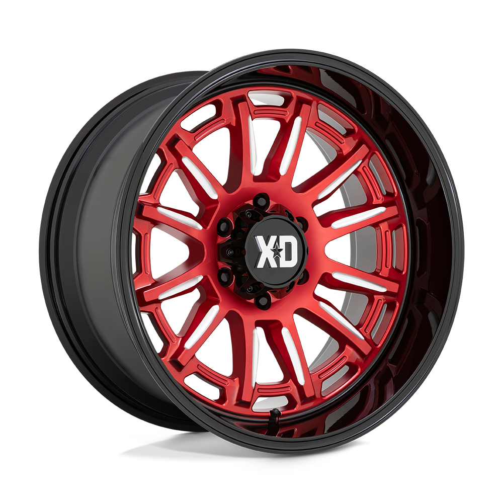 20x9 XD XD865 PHOENIX Candy Red Milled With Black Lip Wheel 6x135 (0mm)