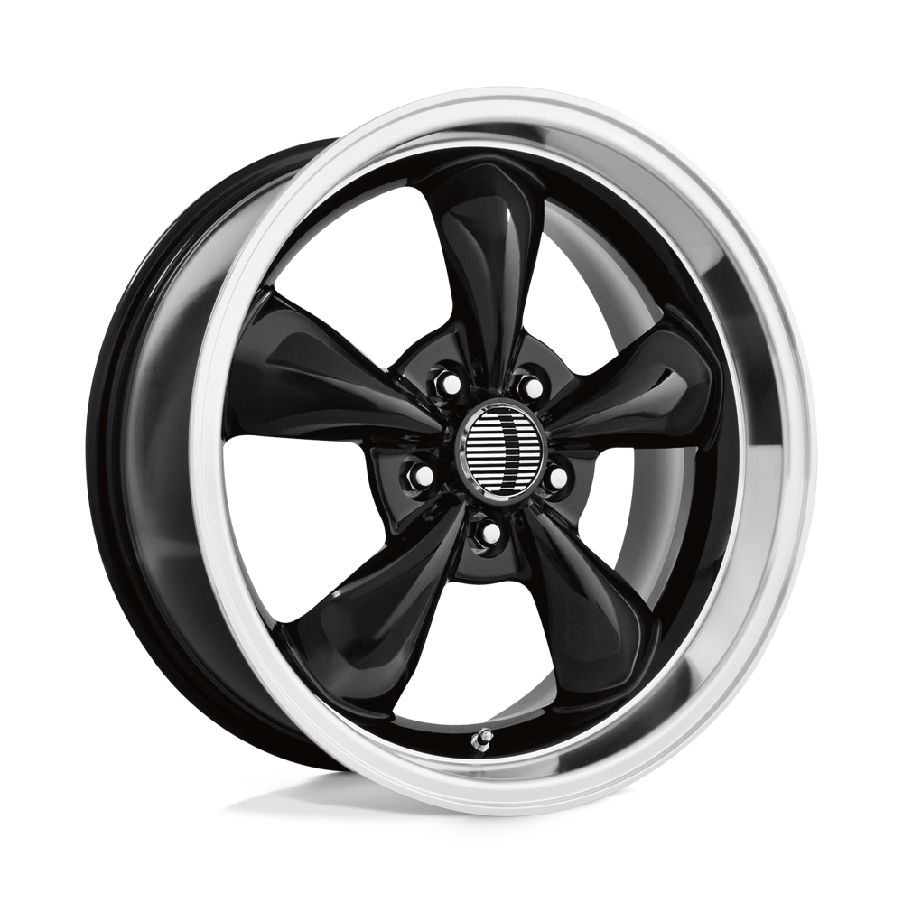 17x8 Performance Replicas 106B Gloss Black/Machined Lip Wheel 5x4.5 (30mm)