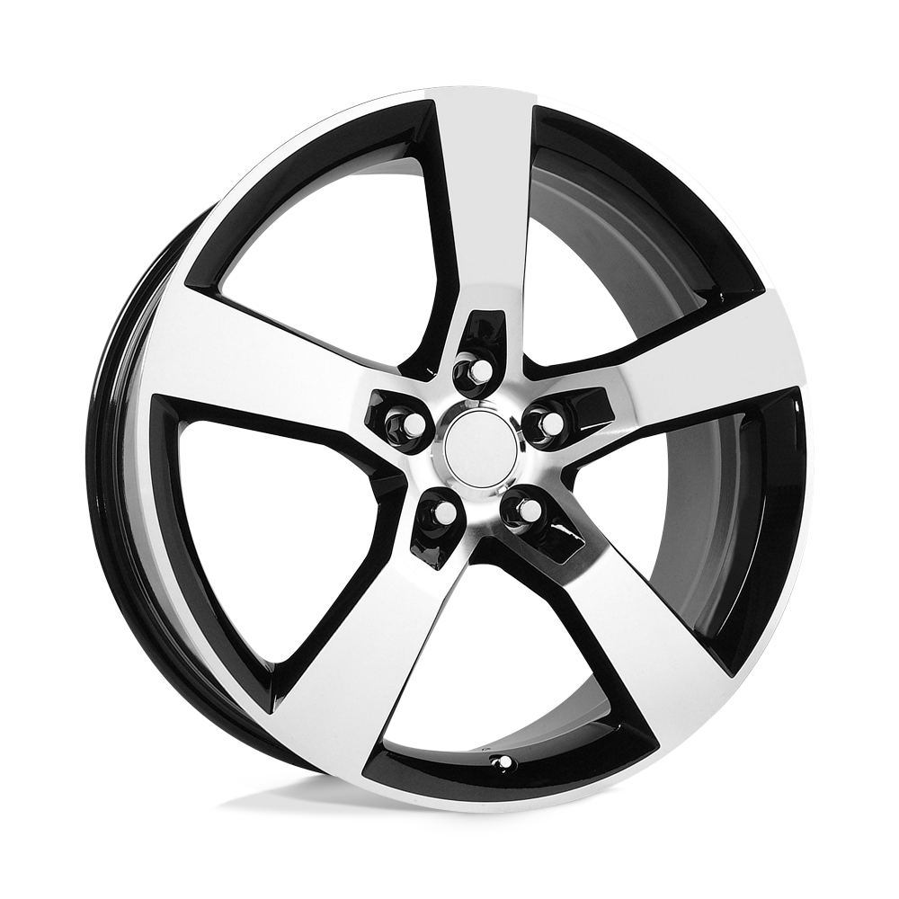 20x9 Performance Replicas 125B Gloss Black/Mach Face and Lip Wheel 5x120 (40mm)
