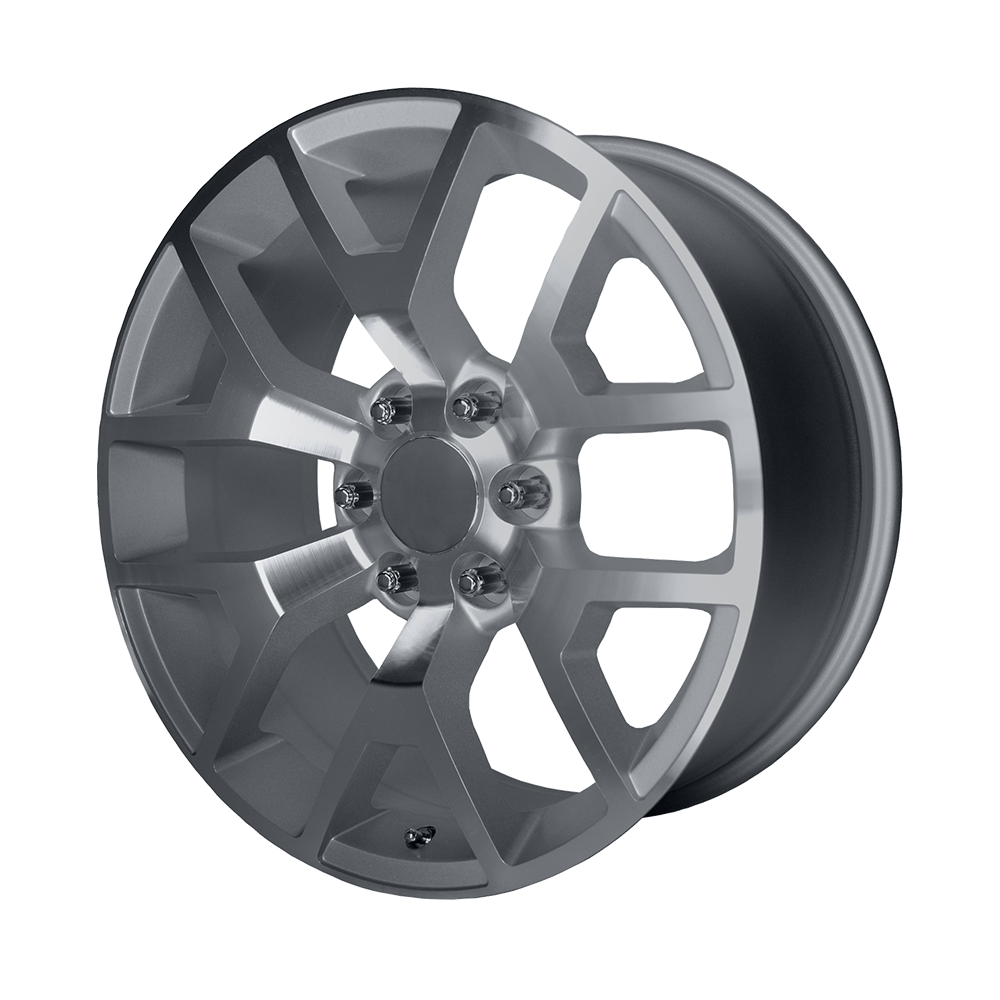 20x9 Performance Replicas PR150 Silver Machined Wheel 6x5.5 (27mm)