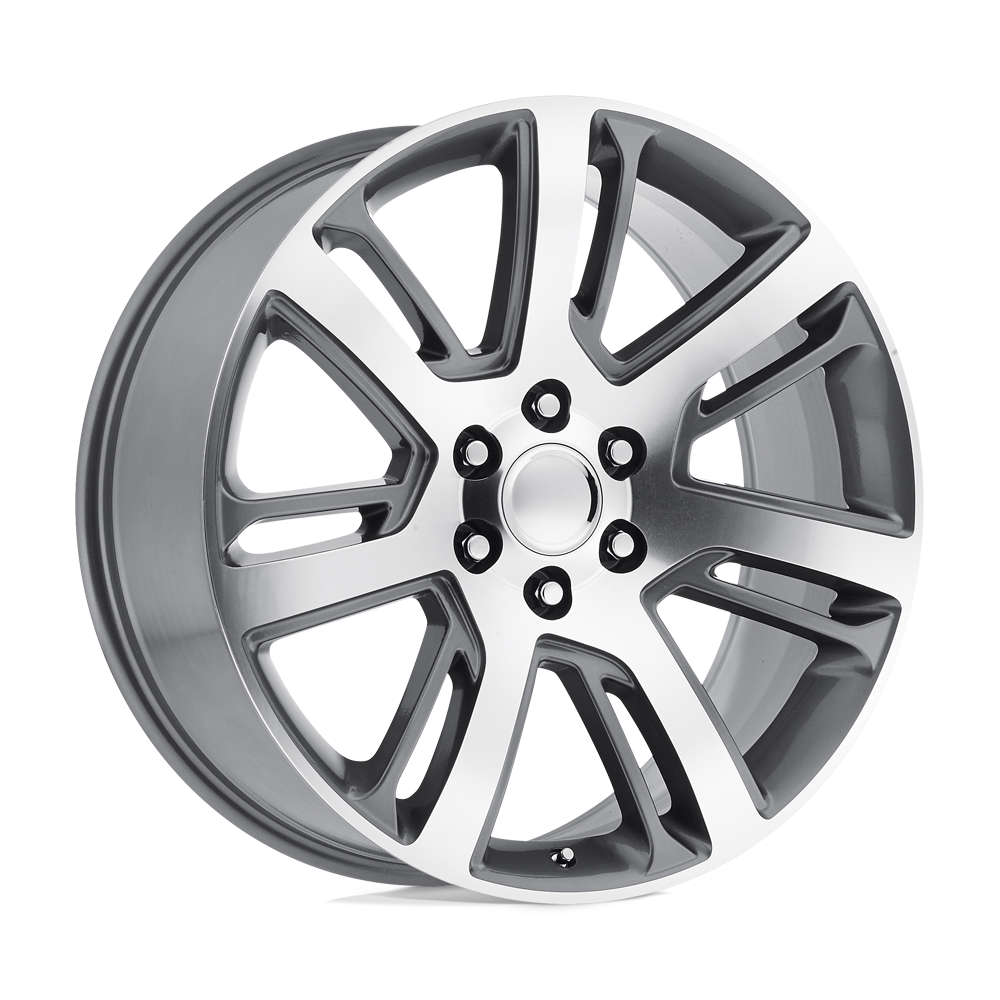 22x9 Performance Replicas 171GM Gun Metal Machined Face Wheel 6x5.5 (24mm)