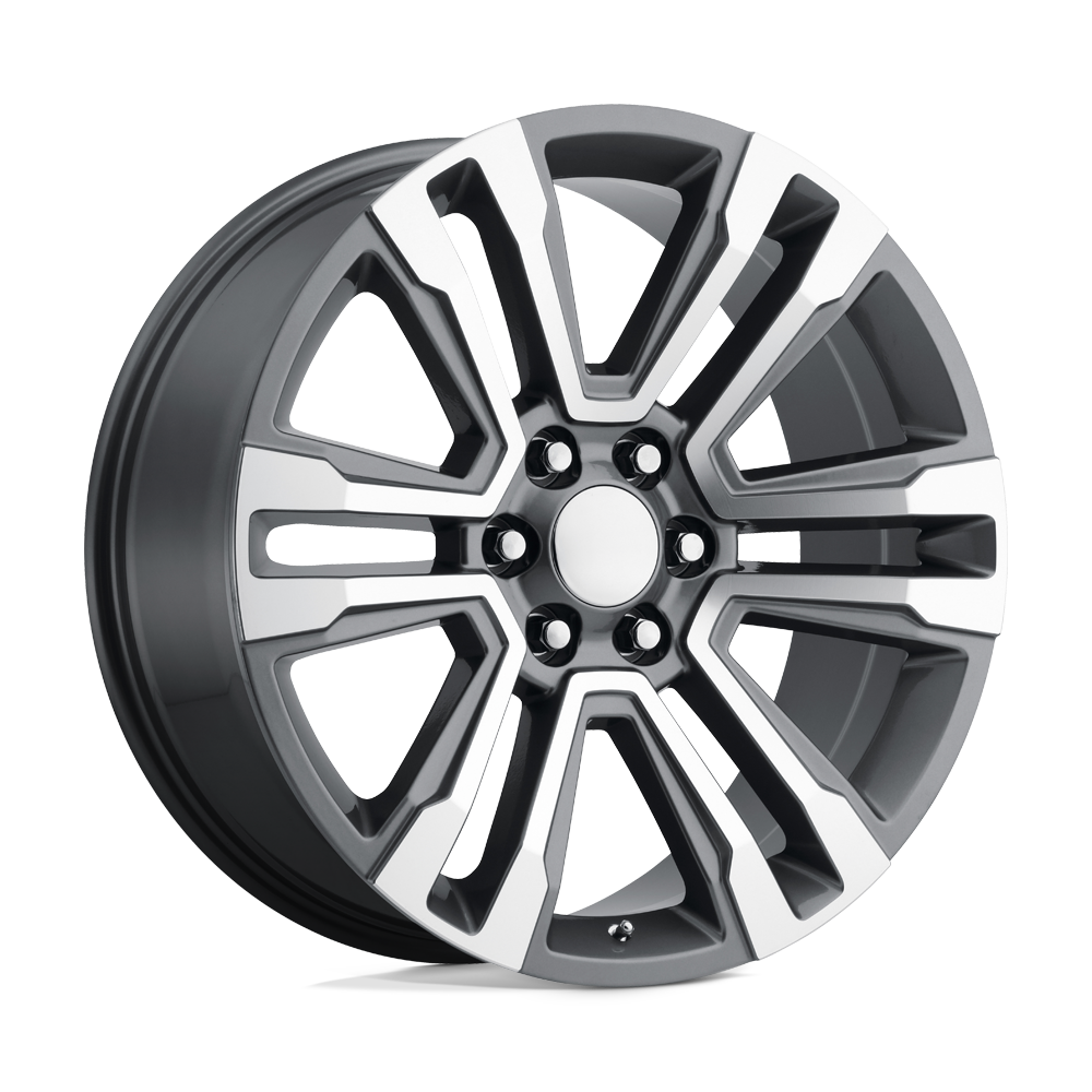 20x9 Performance Replicas 182GM Gunmetal Machined Accents Wheel 6x5.5 (24mm)