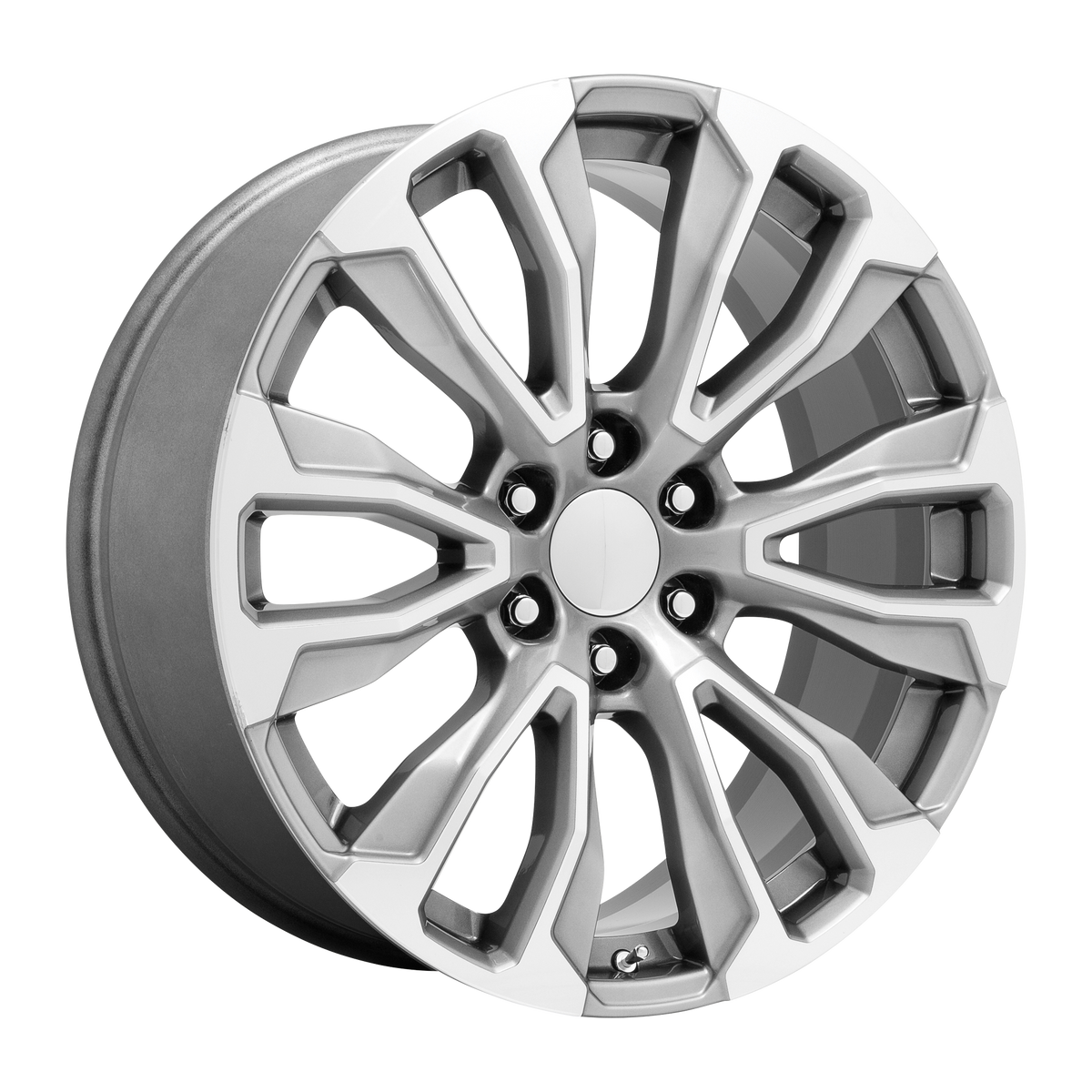 26x10 Performance Replicas PR211 Silver Machined Face Wheel 6x5.5 (31mm)