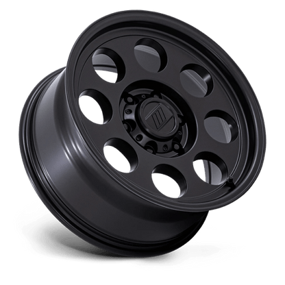 17x8 Pro Comp PA201 Heritage Matte Black Wheel 5x4.5 (0mm)