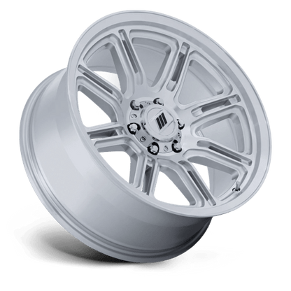 17x8 Pro Comp PA206 Snare Glossy Silver W/ Machined Face Wheel 8x6.5 (0mm)