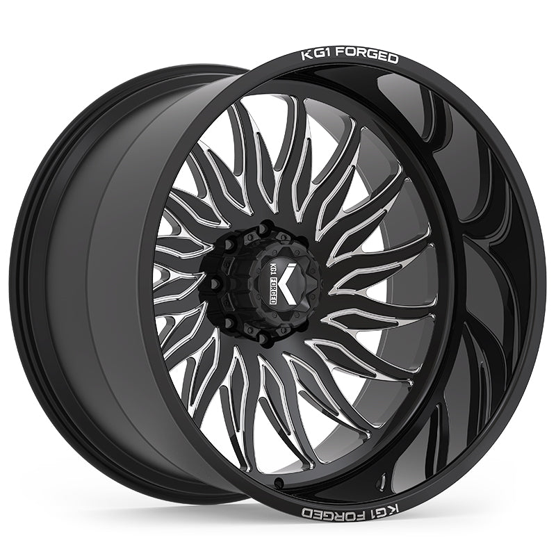 26x14 KG1 Forged KC015 Phoenix Black RIGHT DIRECTIONAL Wheel Blank (-76mm)
