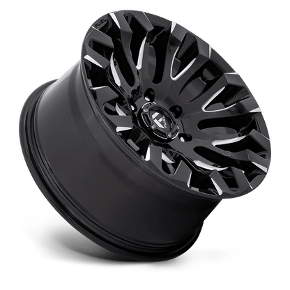 18x9 Fuel D828 Quake Gloss Black Milled Wheel 6x135 (1mm)