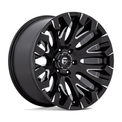 20x9 Fuel Off-Road D828 Quake Gloss Black Milled Wheel 5x150 (1mm)