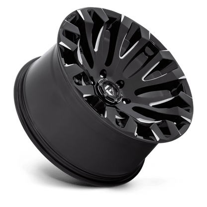 20x9 Fuel Off-Road D828 Quake Gloss Black Milled Wheel 5x150 (1mm)