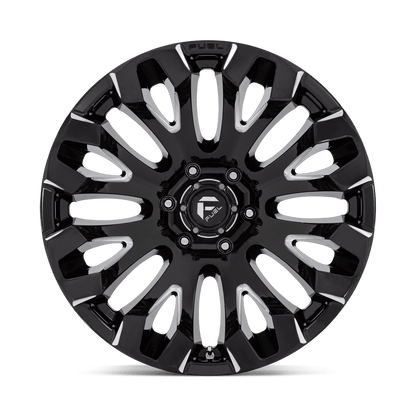 20x9 Fuel Off-Road D828 Quake Gloss Black Milled Wheel 5x5.5 (1mm)