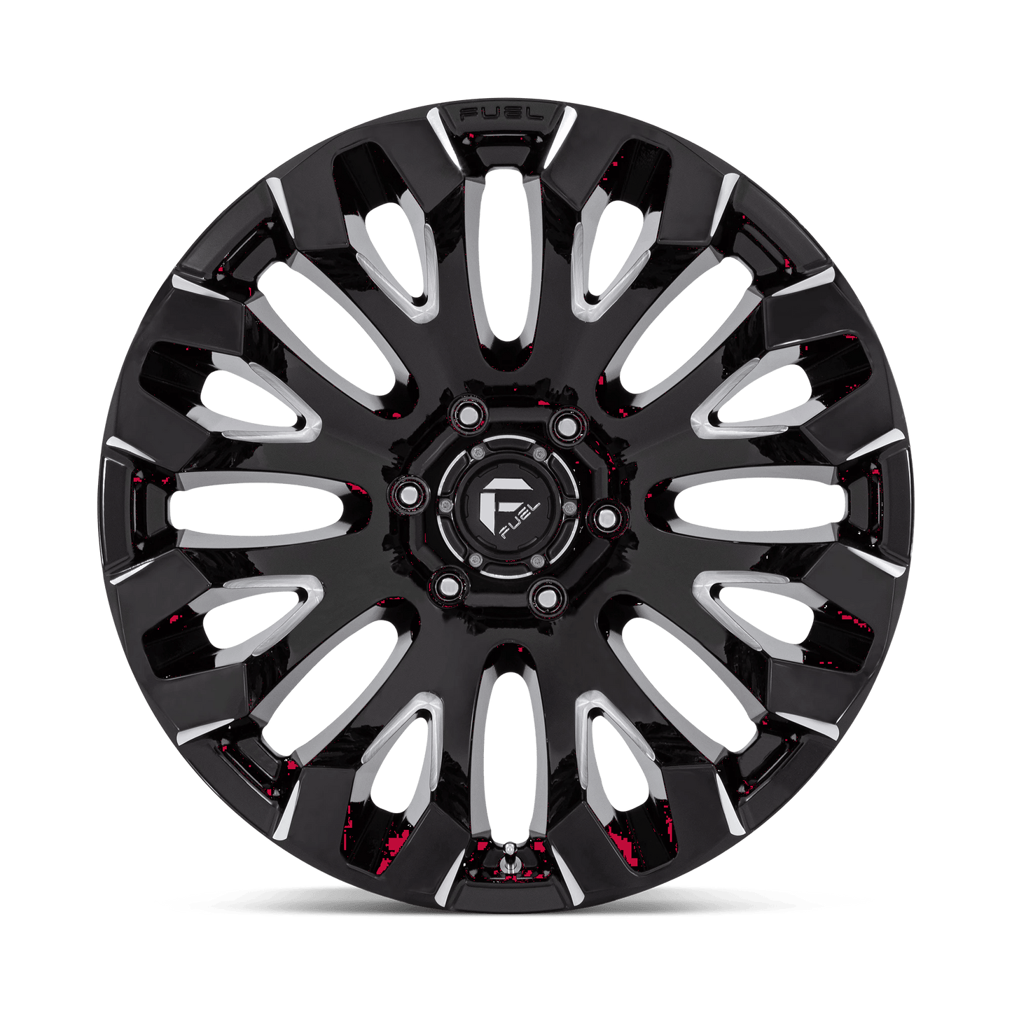 18x9 Fuel Off-Road D828 Quake Gloss Black Milled Wheel 5x5.5 (1mm)
