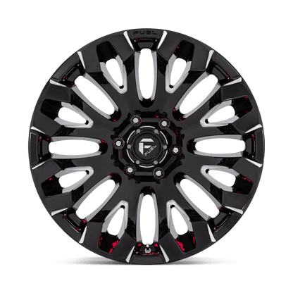 18x9 Fuel Off-Road D828 Quake Gloss Black Milled Wheel 5x5.5 (1mm)