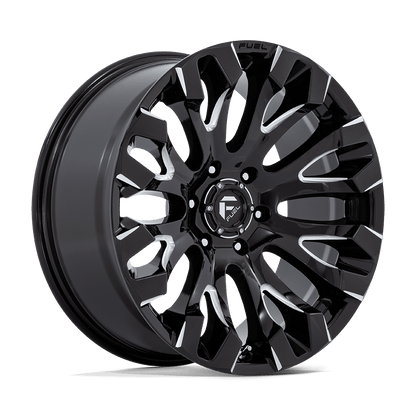 20x9 Fuel D828 Quake Gloss Black Milled Wheel 6x135 (1mm)