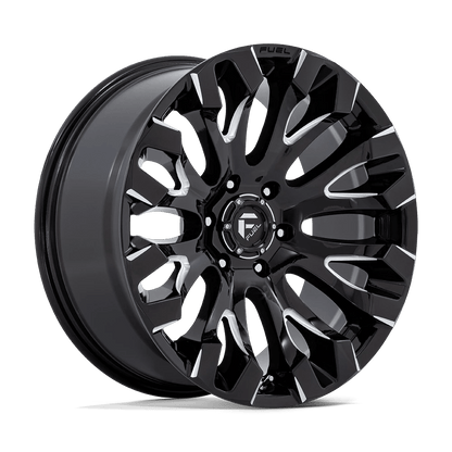 20x9 Fuel D828 Quake Gloss Black Milled Wheel 6x5.5 (1mm)