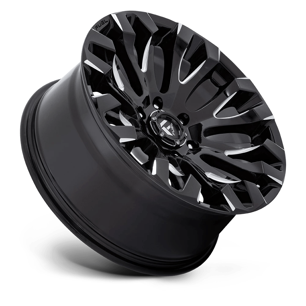 20x9 Fuel D828 Quake Gloss Black Milled Wheel 6x135 (1mm)