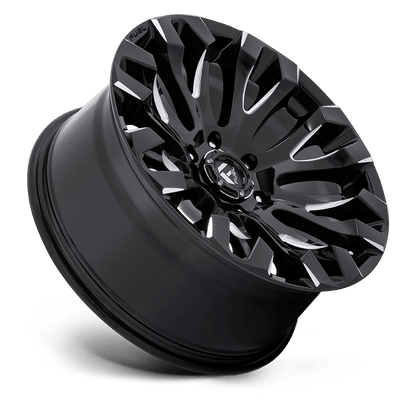 20x9 Fuel D828 Quake Gloss Black Milled Wheel 6x135 (1mm)