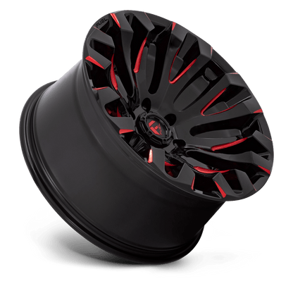 20x10 Fuel D829 Quake Gloss Black Milled Red Tint Wheel 5x5.5 (-18mm)
