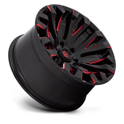 20x9 Fuel Off-Road D829 Quake Gloss Black Milled Red Tint Wheel 5x4.5 (1mm)