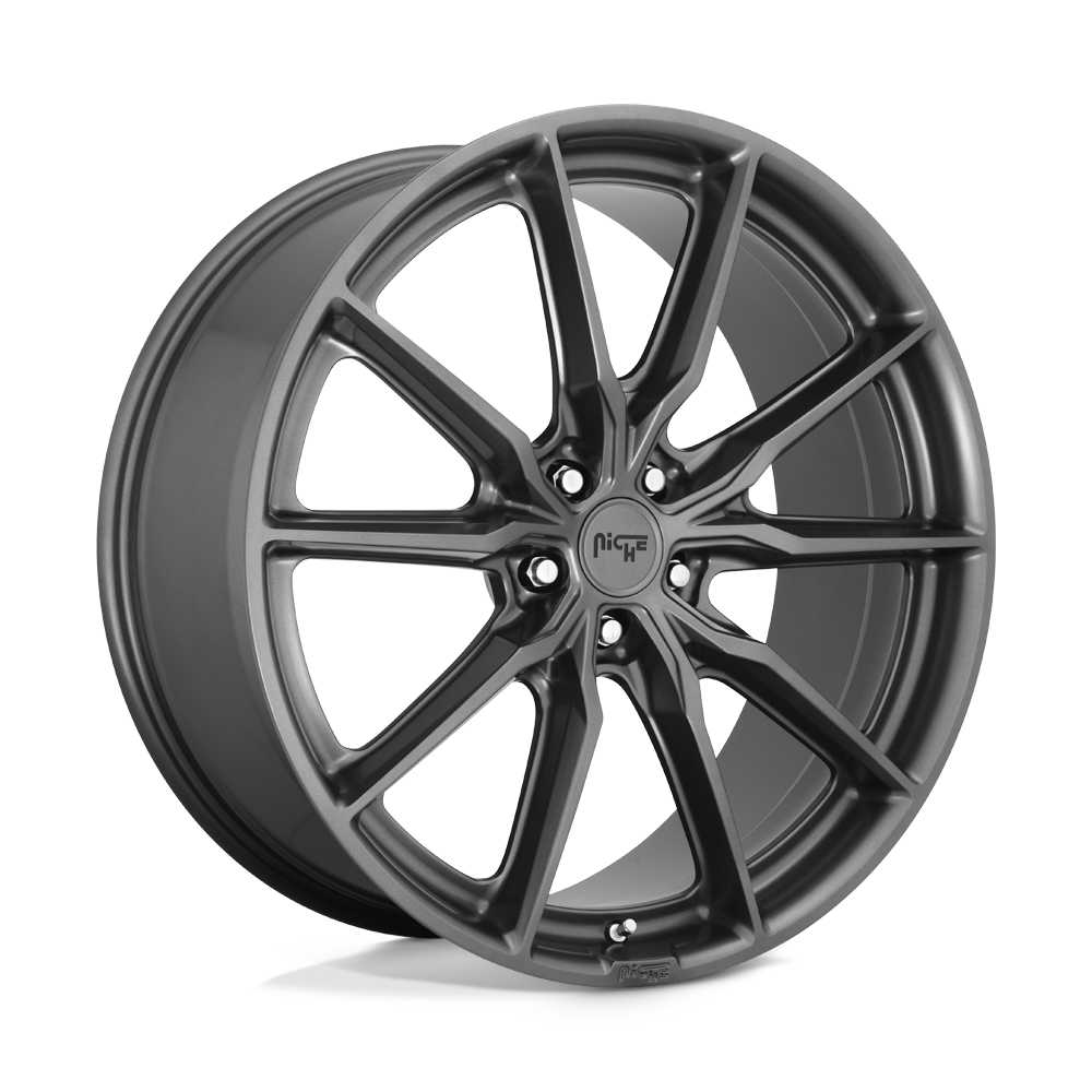 22x9 Niche M239 RAINIER MATTE ANTHRACITE Wheel 5x108 (38mm)