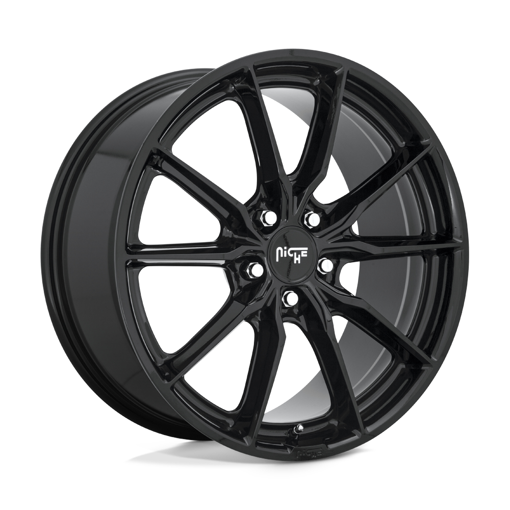 19x8.5 Niche M240 RAINIER GLOSS BLACK Wheel 5x112 (42mm)