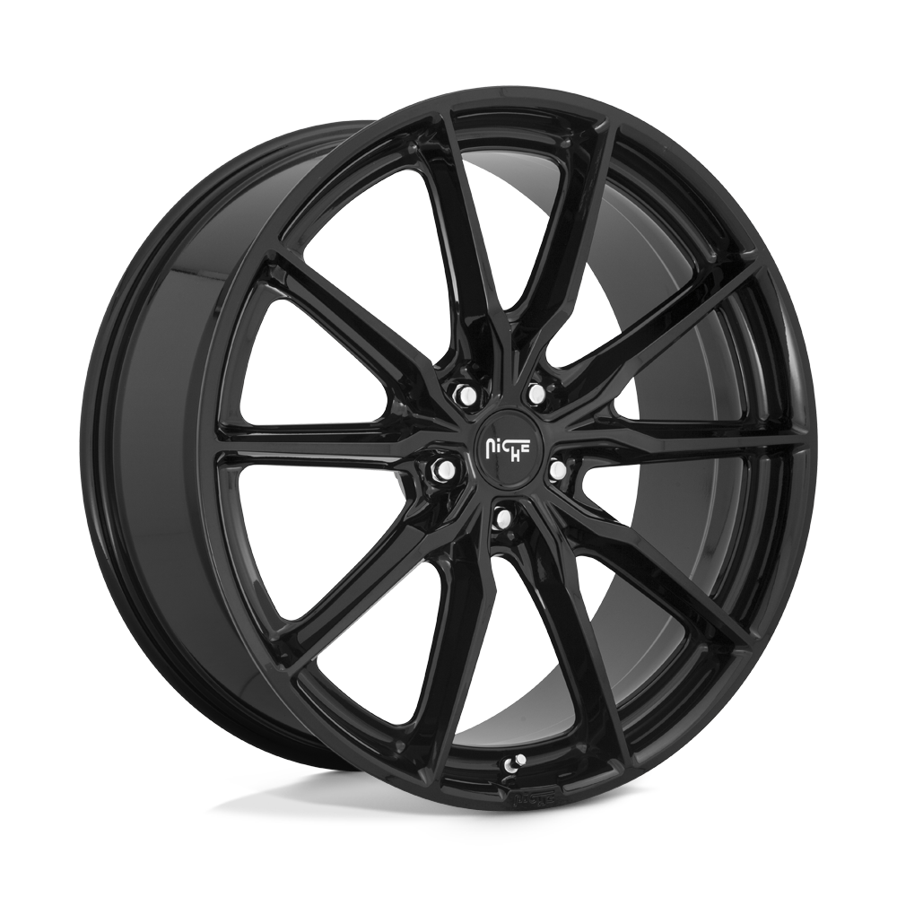 22x9 Niche M240 RAINIER GLOSS BLACK Wheel 5x120 (38mm)