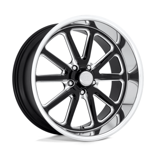 18x7 US Mags U117 Rambler Gloss Black Milled Wheel 5x4.5 (1mm)