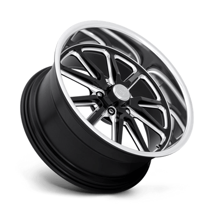 18x7 US Mags U117 Rambler Gloss Black Milled Wheel 5x4.75 (1mm)