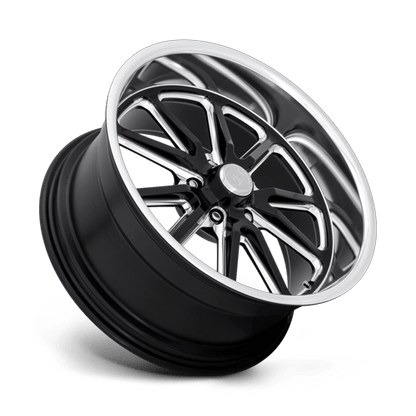 18x7 US Mags U117 Rambler Gloss Black Milled Wheel 5x4.5 (1mm)