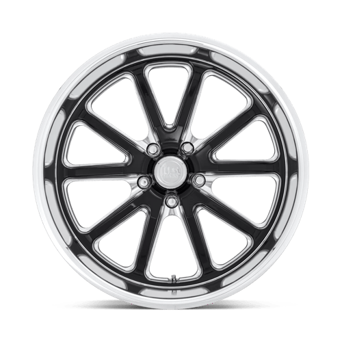 18x7 US Mags U117 Rambler Gloss Black Milled Wheel 5x4.75 (1mm)
