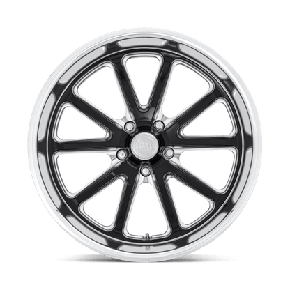 18x7 US Mags U117 Rambler Gloss Black Milled Wheel 5x4.75 (1mm)