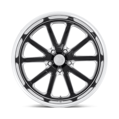 18x7 US Mags U117 Rambler Gloss Black Milled Wheel 5x4.75 (1mm)