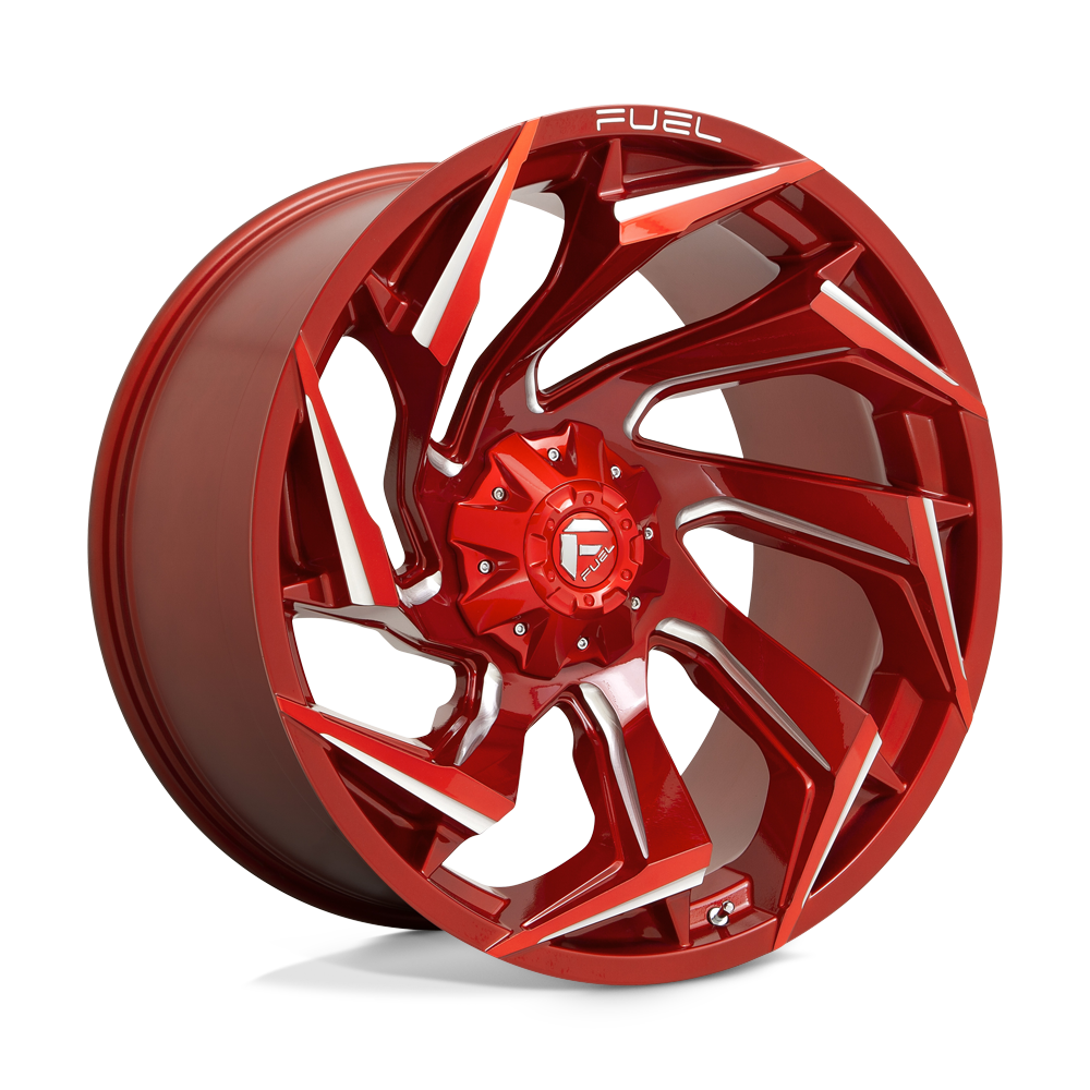 24x12 Fuel D754 REACTION Candy Red Milled Wheel 5x5/5x5.5 (-44mm)