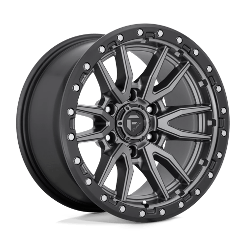 22x9 Fuel Off-Road D680 Rebel Matte Gunmetal Black Bead Ring Wheel 6x135 (20mm)