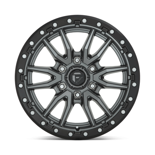 17x9 Fuel Off-Road D680 Rebel Matte Gunmetal Black Bead Ring Wheel 6x4.5 (1mm)