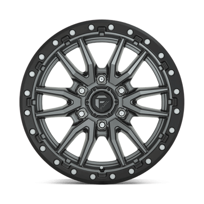 17x9 Fuel Off-Road D680 Rebel Matte Gunmetal Black Bead Ring Wheel 6x4.5 (1mm)
