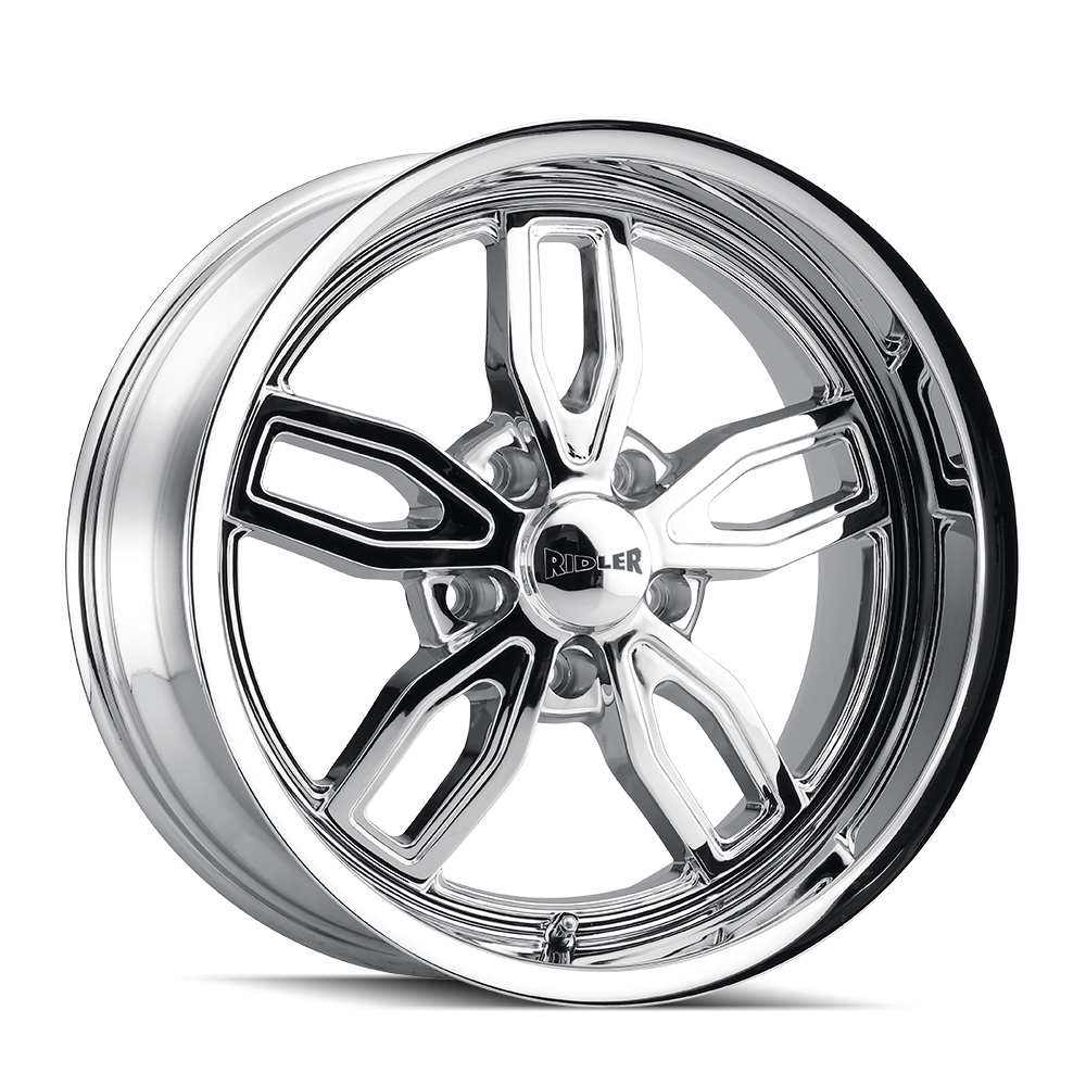 20x8.5 Ridler 608 Chrome Wheel 5x5 (0mm)