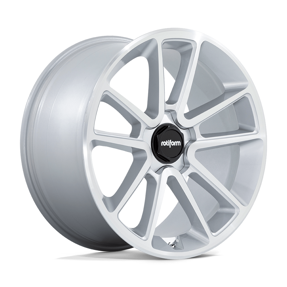 21x10.5 Rotiform R192 BTL Gloss Silver With Machined Face Wheel 5x112 (38mm)
