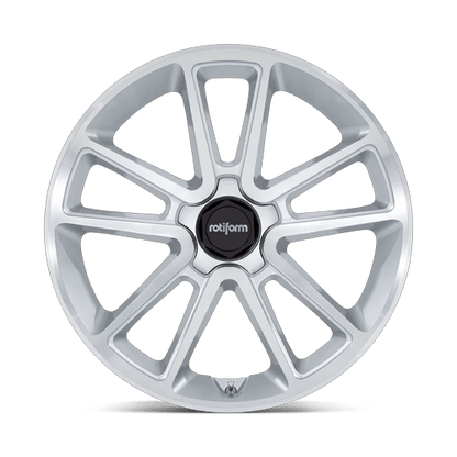 22x10 Rotiform R192 BTL Gloss Silver With Machined Face Wheel 5x112 (20mm)