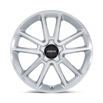 21x10.5 Rotiform R192 BTL Gloss Silver With Machined Face Wheel 5x120 (15mm)