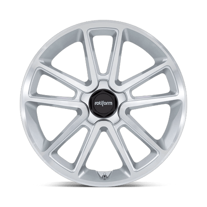 22x10 Rotiform R192 BTL Gloss Silver With Machined Face Wheel 5x120 (30mm)