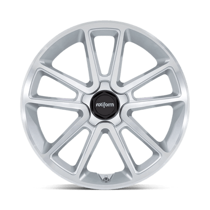 22x10 Rotiform R192 BTL Gloss Silver With Machined Face Wheel 5x112 (25mm)