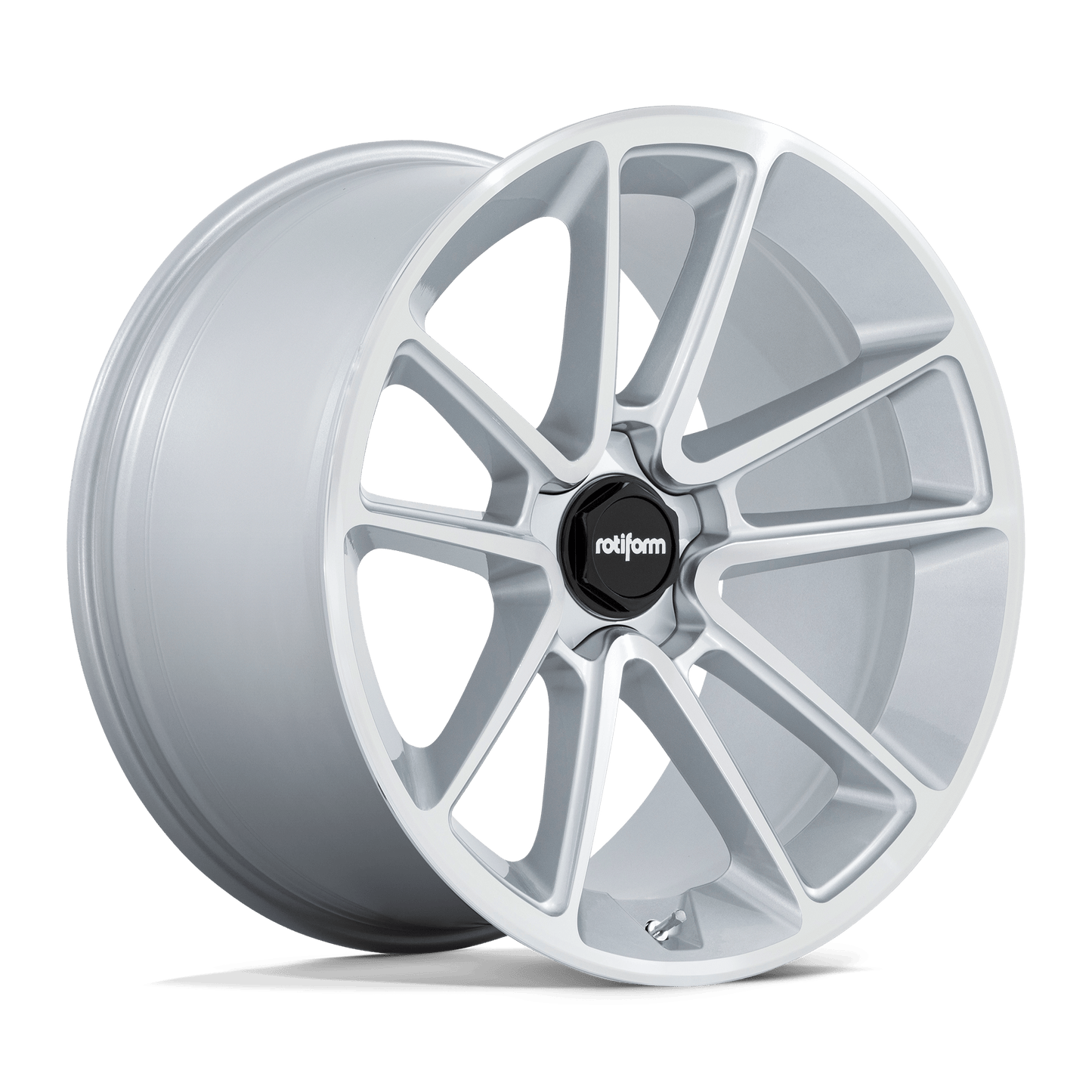 22x10 Rotiform R192 BTL Gloss Silver With Machined Face Wheel 5x120 (30mm)