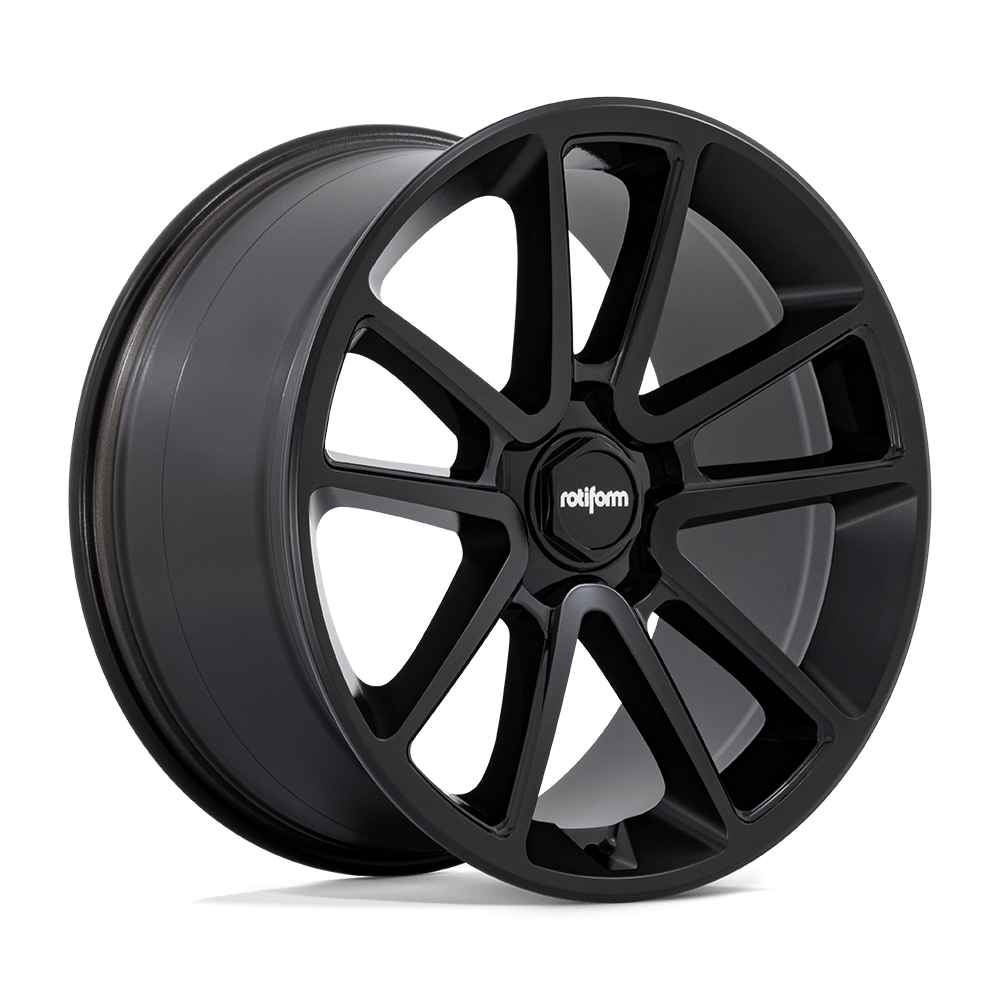 21x10.5 Rotiform R194 BTL Matte Black Black Cap Wheel 5x112 (38mm)