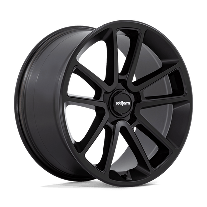 21x10.5 Rotiform R194 BTL Matte Black Black Cap Wheel 5x112 (38mm)