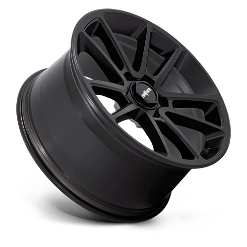21x9 Rotiform R194 BTL Matte Black W/ Spoke Details Wheel 5x112 (20mm)