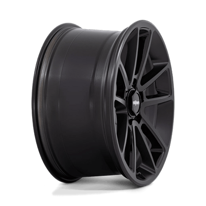 22x10 Rotiform R194 BTL Matte Black Black Cap Wheel 5x130 (60mm)