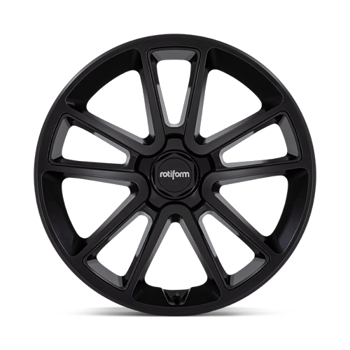 22x10 Rotiform R194 BTL Matte Black W/ Black Cap Wheel 5x112 (25mm)