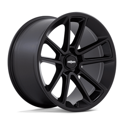 22x10 Rotiform R194 BTL Matte Black Cap Inside Spoke Details Wheel 5x112 (30mm)