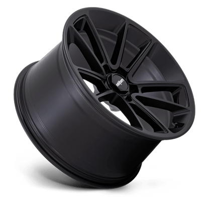 22x12 Rotiform R194 BTL Matte Black W/ Spoke Details Wheel 5x112 (35mm)