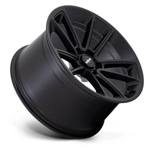 22x12 Rotiform R194 BTL Matte Black W/ Spoke Details Wheel 5x112 (35mm)